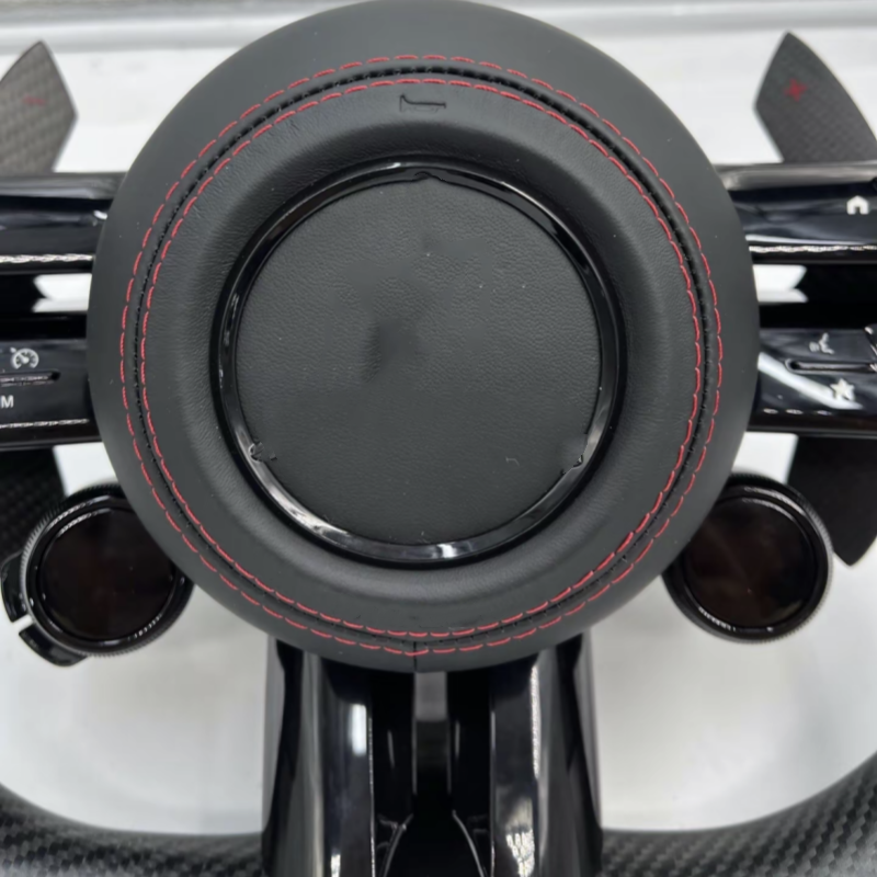 Auto High Quality for AMG Full Leather Alcantara Carbon Fiber Steering Wheel for Benzs W204 W205 W211 W212 W213 2005 2021 Year