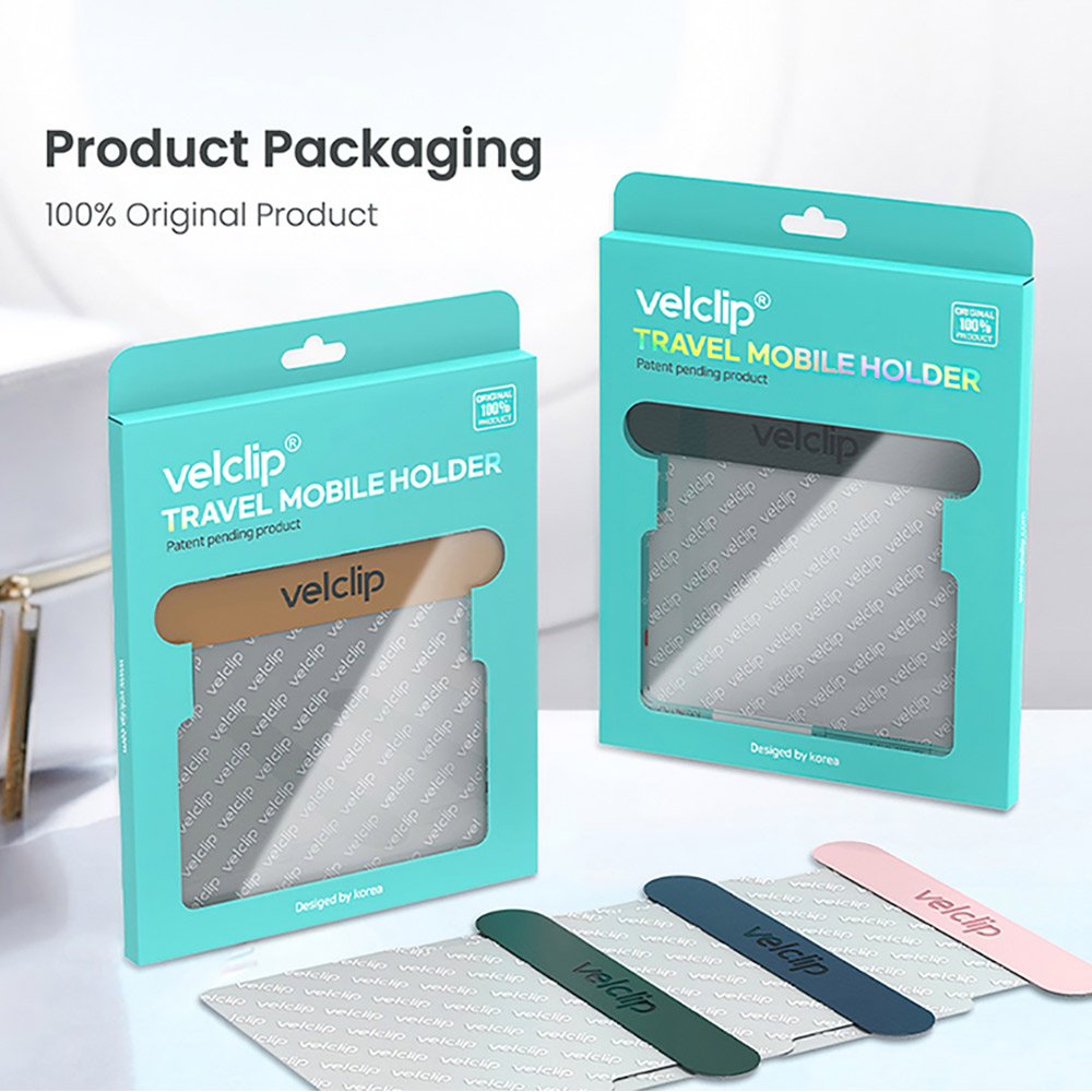 Hot Selling Foldable Mobile Phone Holder Velclip Travel Holder Camping Bus Airplane Train Simple Hands-free Ultra Non-Slip