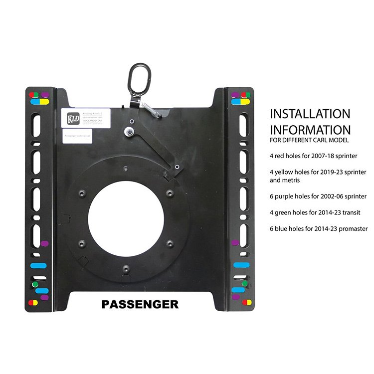 Campervan Accessories Rotating Before After Mechanism Seat Swivel Universal Seat Rotary Swivel Plate Base with Slide Rail