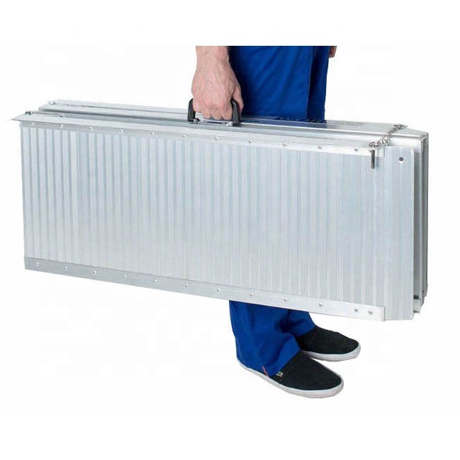 Aluminum Handicap Ramp Foldable Aluminium Loading Ramp Wheelchair Ramp for Home Car Stairs