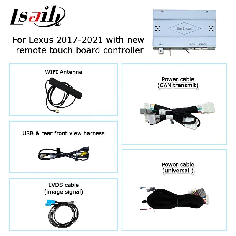 Lsailt Wireless Carplay Interface Box for Lexus RC300 RC300h RC350 RCF RC 18-21 Support Android Auto