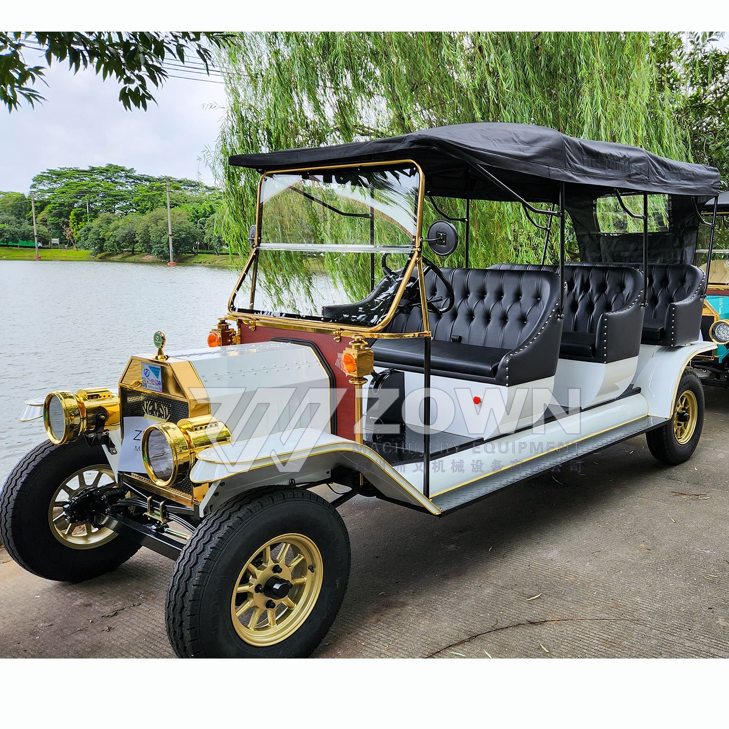 Sightseeing Bus Car Three-row 8-seat Sightseeing Electric Retro Classic Car