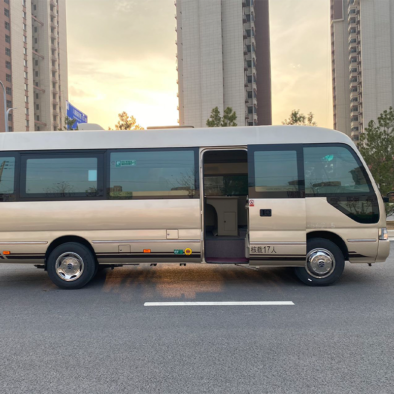 High Quality 30 Seats diesel Engine LHD toyota coaster Passenger Bus for Sale Used