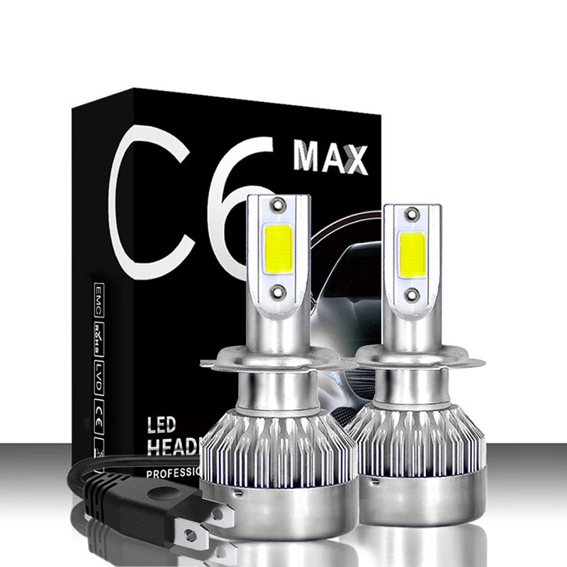 Wholesale Custom LOGO H4 H7 Led Headlights Bulb 9006 Bus Head Lamp Led Lighting for Cars C6 Led Headlights Bulbs