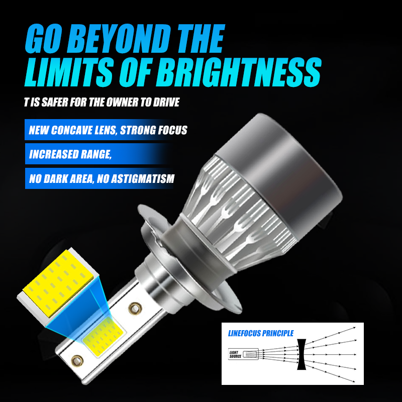 Wholesale Custom LOGO H4 H7 Led Headlights Bulb 9006 Bus Head Lamp Led Lighting for Cars C6 Led Headlights Bulbs