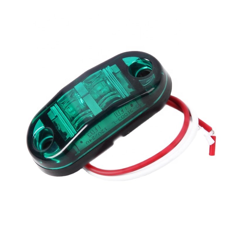 Hot Sale 12v Multicolour Waterproof 2.5 Inch Oval LED Marker Clearance Light with DOT SAE E-mark for Truck Trailer Boat RV