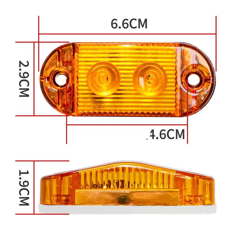 The New Listing LED Auto Car Bus Truck Lorry Side Marker Indicator Car Warning Lights for Tractor Truck