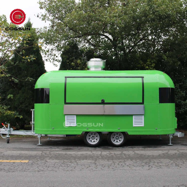 Outdoor 4 Wheel Fast Food Kiosk Frozen Customized Ice Cream Food Truck Mobile Bar Stainless Steel Fruit Shape Snack Trailer