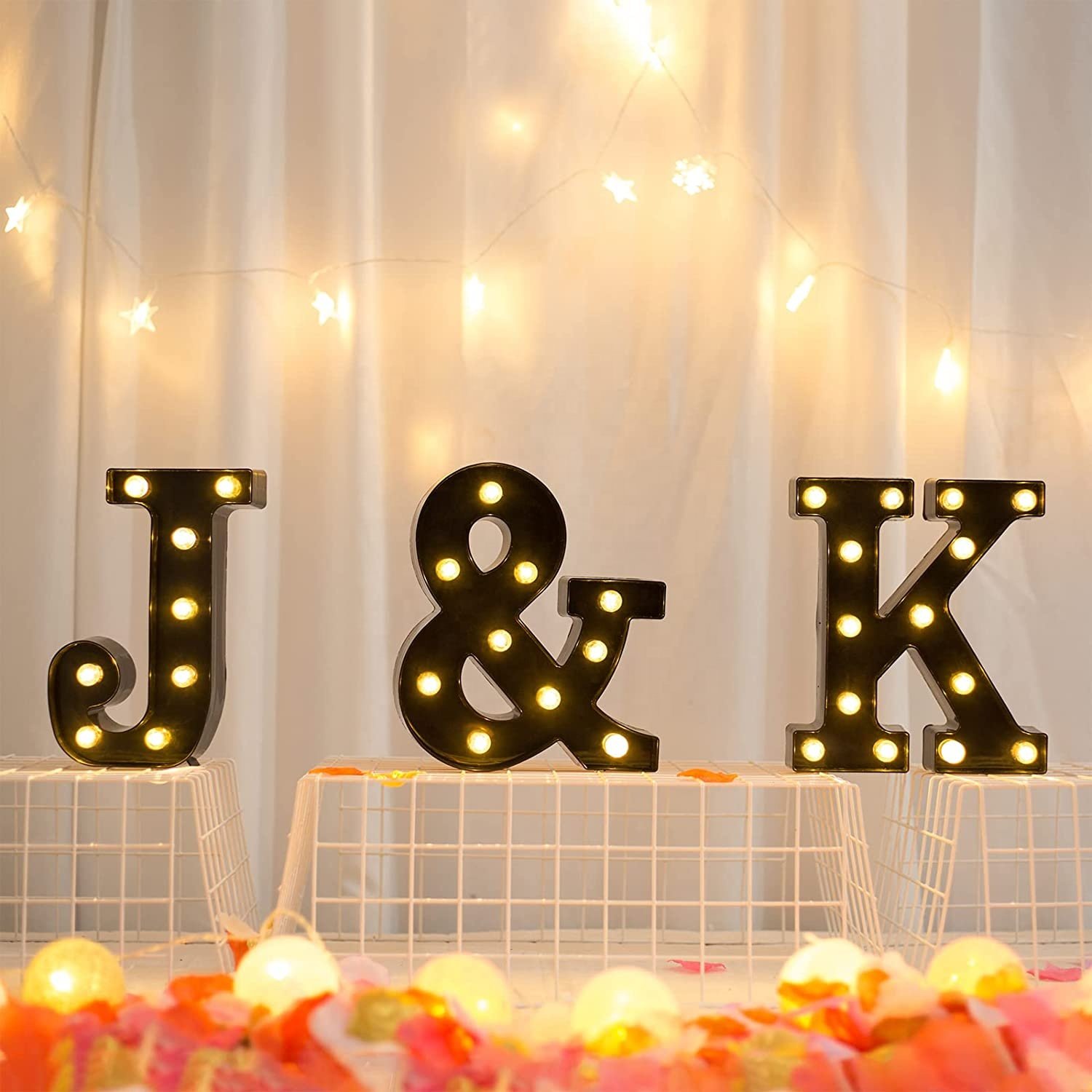 26 Alphabet 10 Number LED Marquee Light Neon 3D Acrylic Channel Letters Sign PVC Material Company Mall Advertising Sign