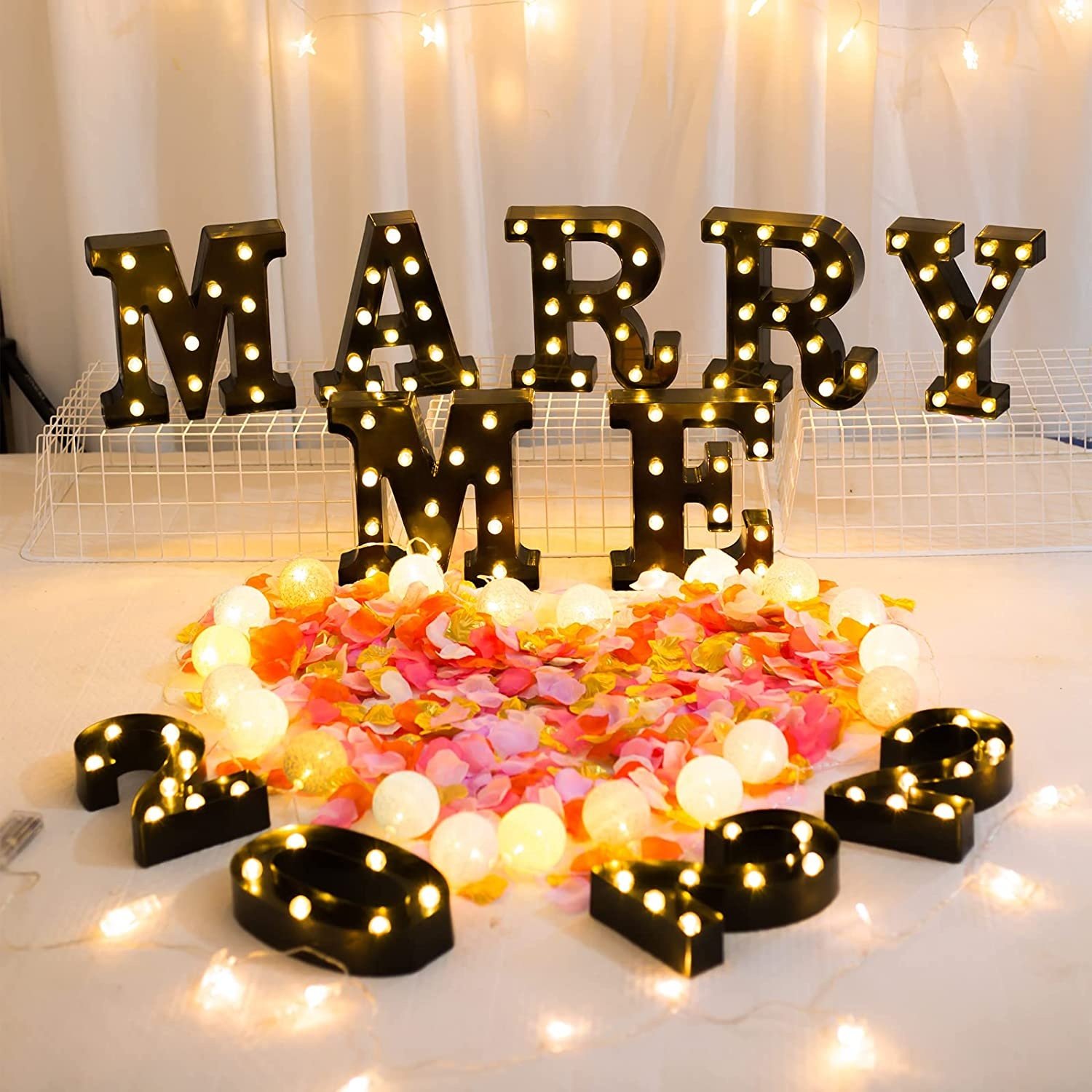 26 Alphabet 10 Number LED Marquee Light Neon 3D Acrylic Channel Letters Sign PVC Material Company Mall Advertising Sign