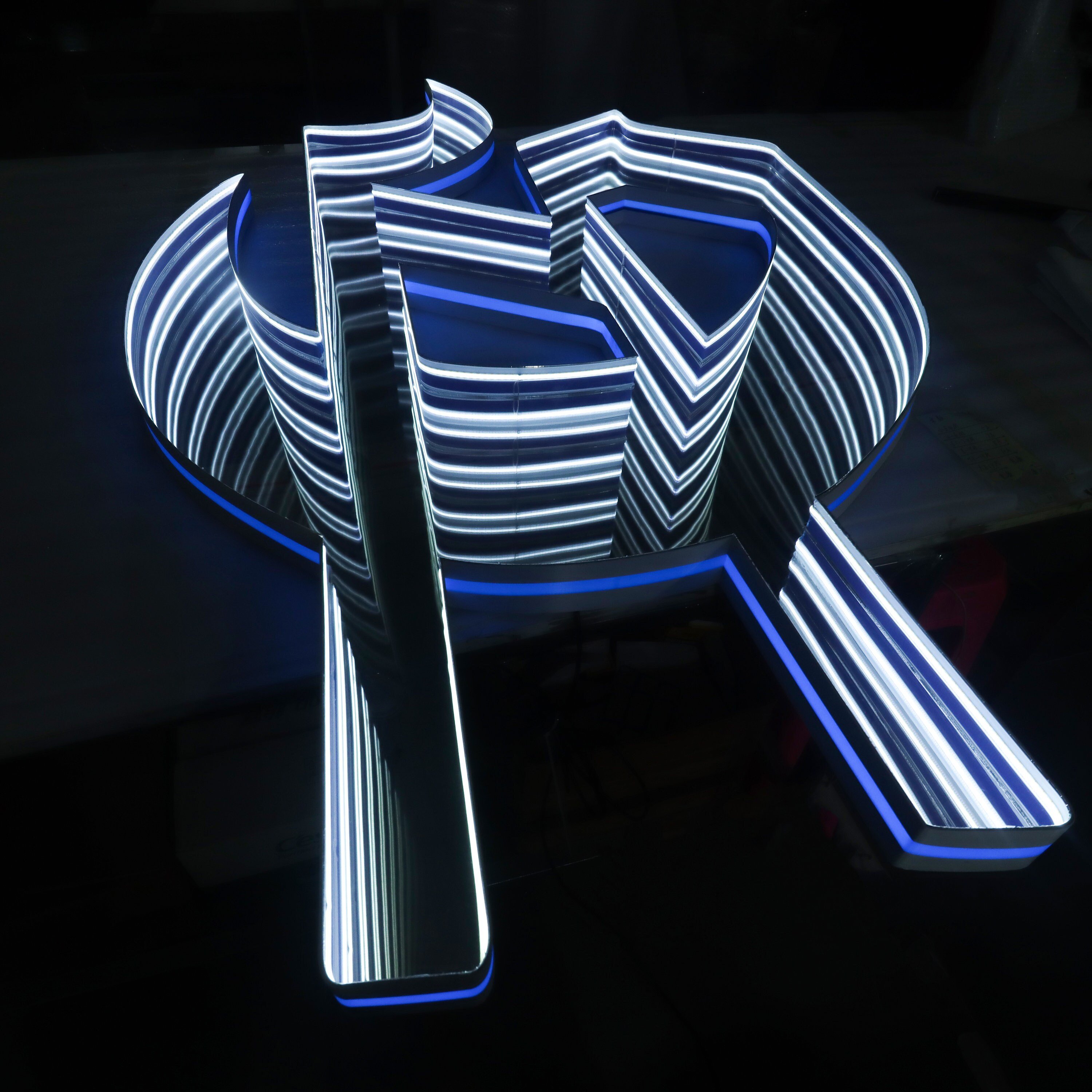 Wholesale Led logo Light Neon Sign Custom Made for Many Events Custom Design Mirror 3D LED Neon Sign