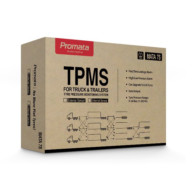 Automatic Trailer Hook Drop Recognize Tpms Truck Factory Wholesale Tyre Data Output Tpms Sensor Truck for Road-Trains