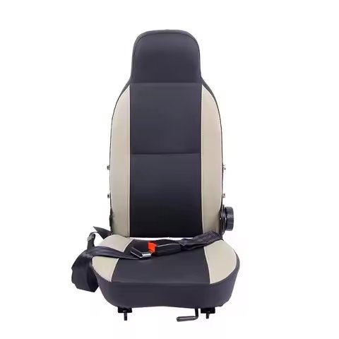 Racing Bucket Retrofit Electric Car Seat PVC Three-point Seat Belt Adjustable Driver Training Simulator Seat Game Simulator