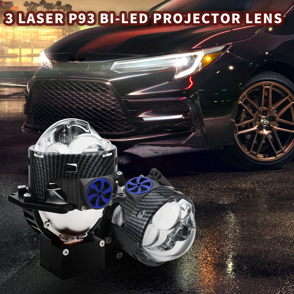 Bi-led Projector Bi Led Laser Projector Lens Led Projector Bi Headlight 3.0Inch HI/LO Beam 85W 45W With Three Laser