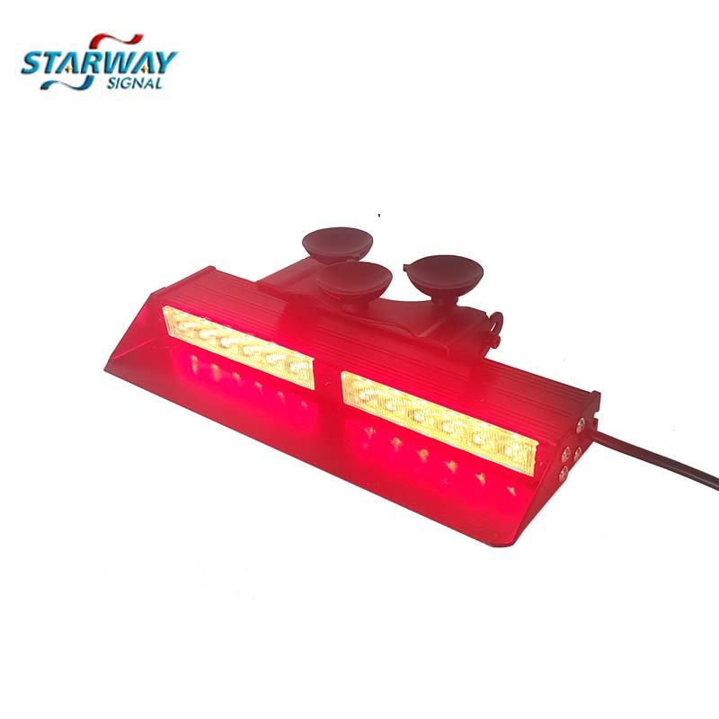2024 Led Warning Light Dual Color Dash Deck Light Interior Windshield Flash Strobe Warning Lights