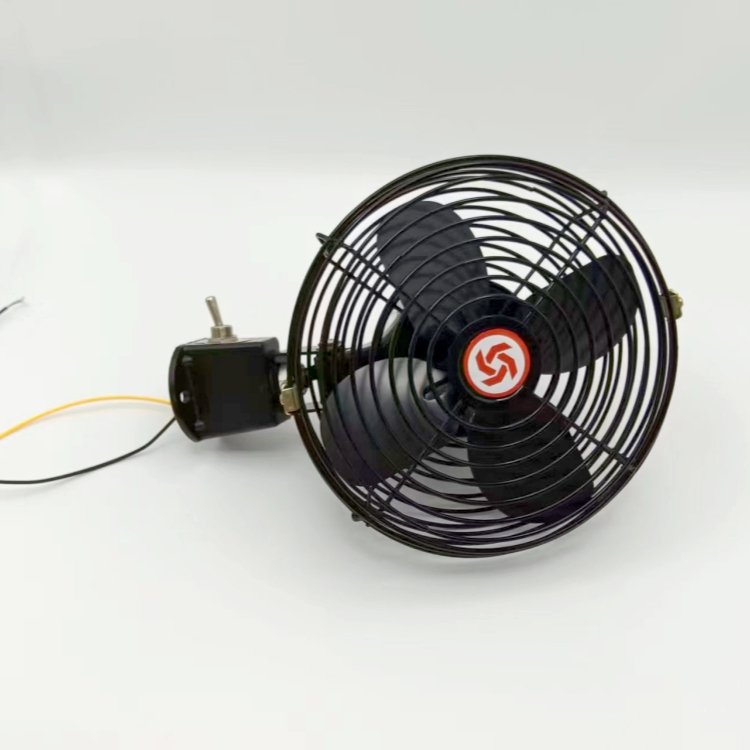 Wholesaler 6-inch All Metal Engineering Car Fan 12V 24V Car Cooling Fan
