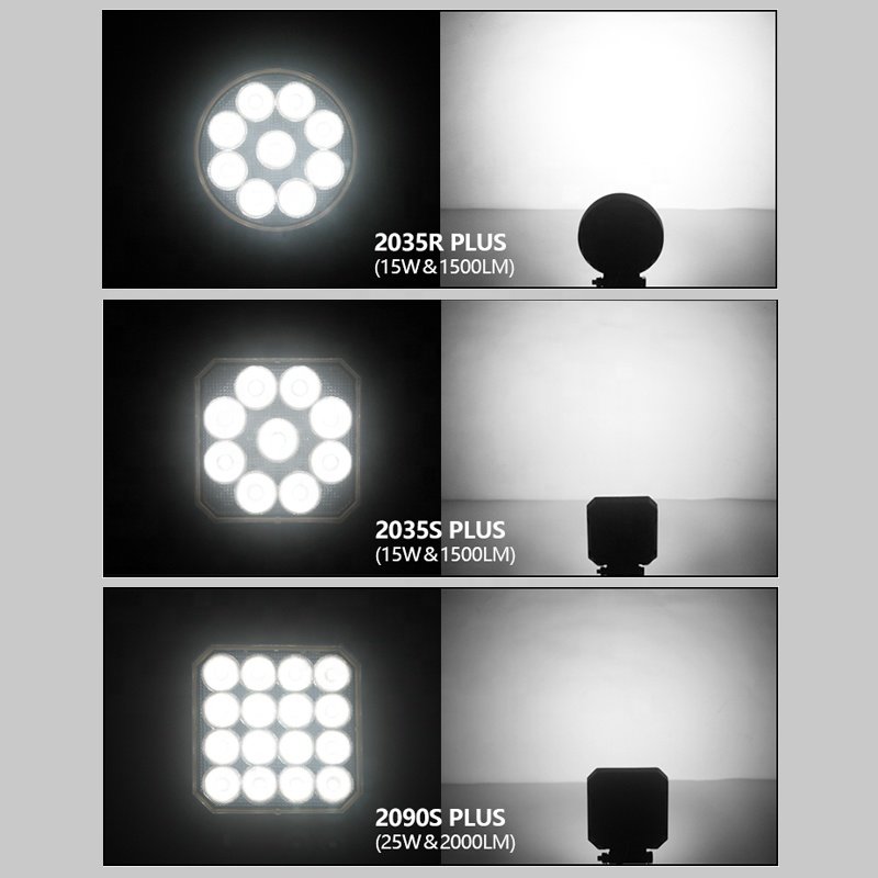 4 Inch square Offroad Car Work Light Others Car Light Accessories 20W Led Work Light for Truck