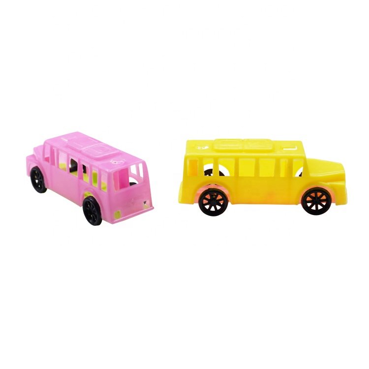 Plastic PP 258 Bus Free Wheel Sliding Car Model Toys Classic Promotional Children Toys Gifts Souvenir Toy