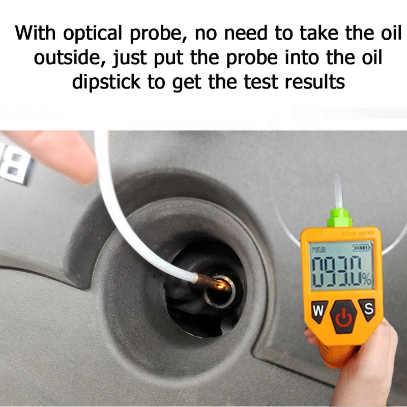 Car Truck Bus Engine Oil Tester for Auto Check Oil Quality Detector LED Display Gas Analyzer Car Testing Tools Mini Portable