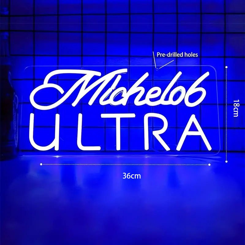 Acrylic Laser Cut Letter Logo for Indoor/Outdoor Home Office Bar Reception Salon Advertising & Decoration Light Source Lamp