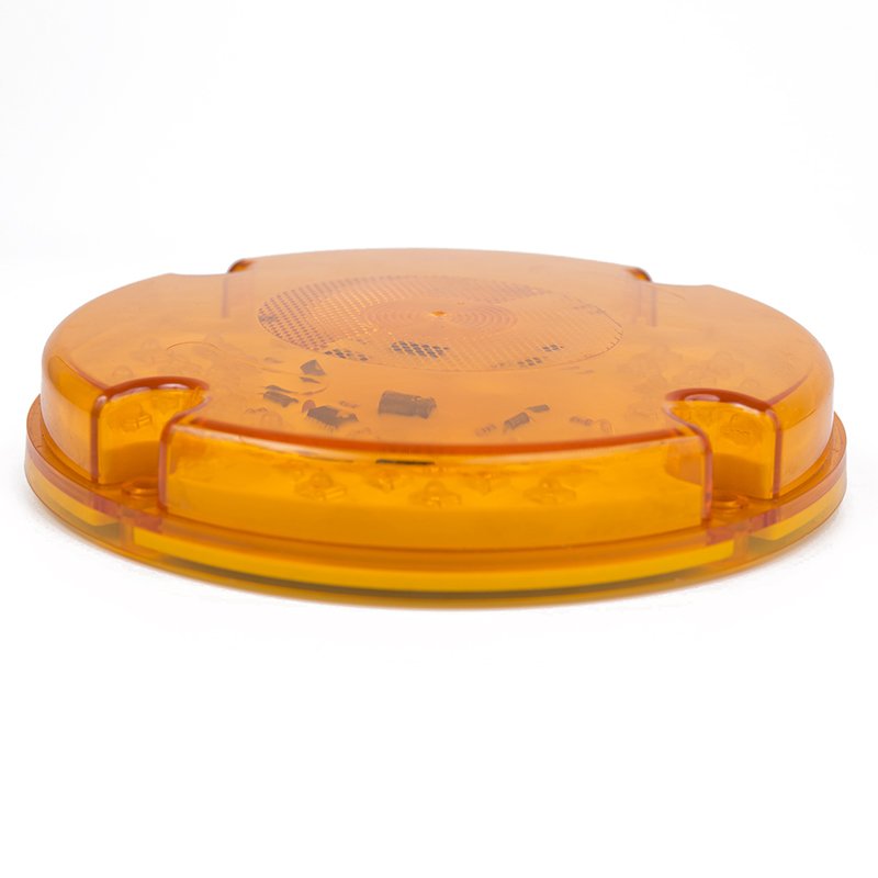 7 Inch Round 12 Volts 44 Leds Amber Truck School Bus Back Waining Stop Turn Tail Strobe Lights Trailer Truck