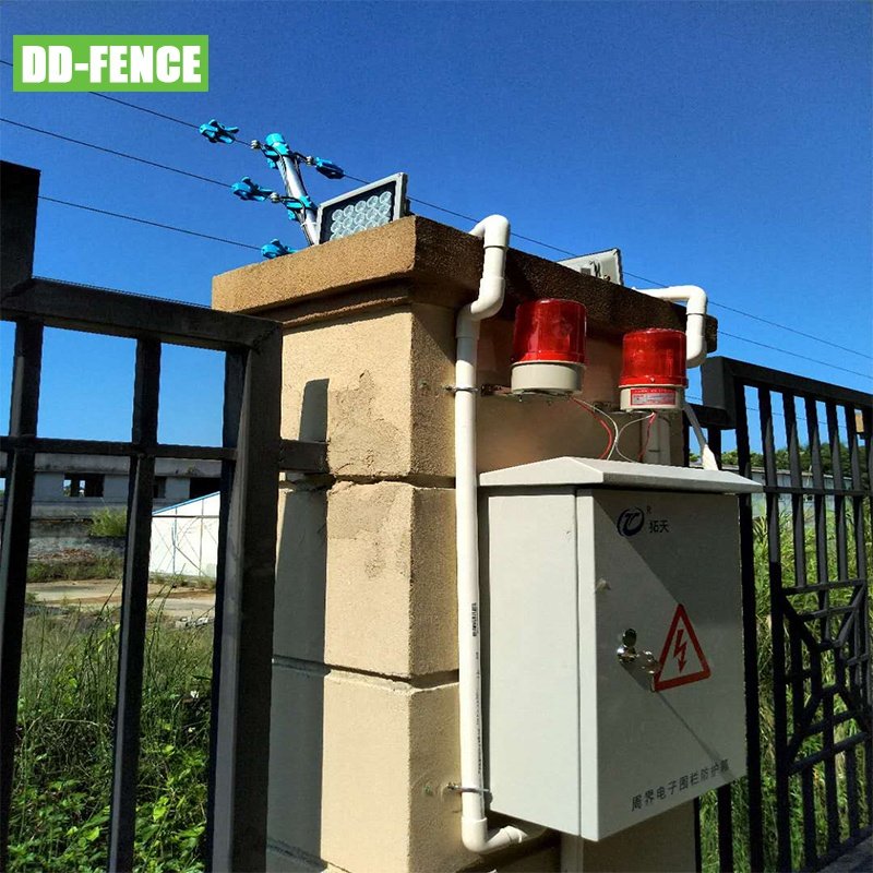 Pulsed Physical Barrier Electrified Fence Alarm System Electric Fence with Anti Theft for Villa Farm Village Backyard Prison