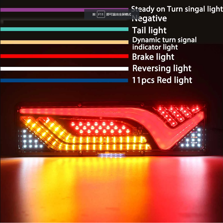 Truck Tail Light Led Truck Lighting System Parts Led Lights for Trucks Trailer