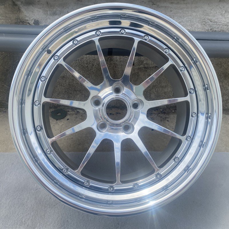 Viaol Design Custom Deep Concave Two Piece 4 5 Hole 18 19 20 21 22 Inch 5x112 5x114.3 5x120 Forged Aluminum Alloy Car Wheels