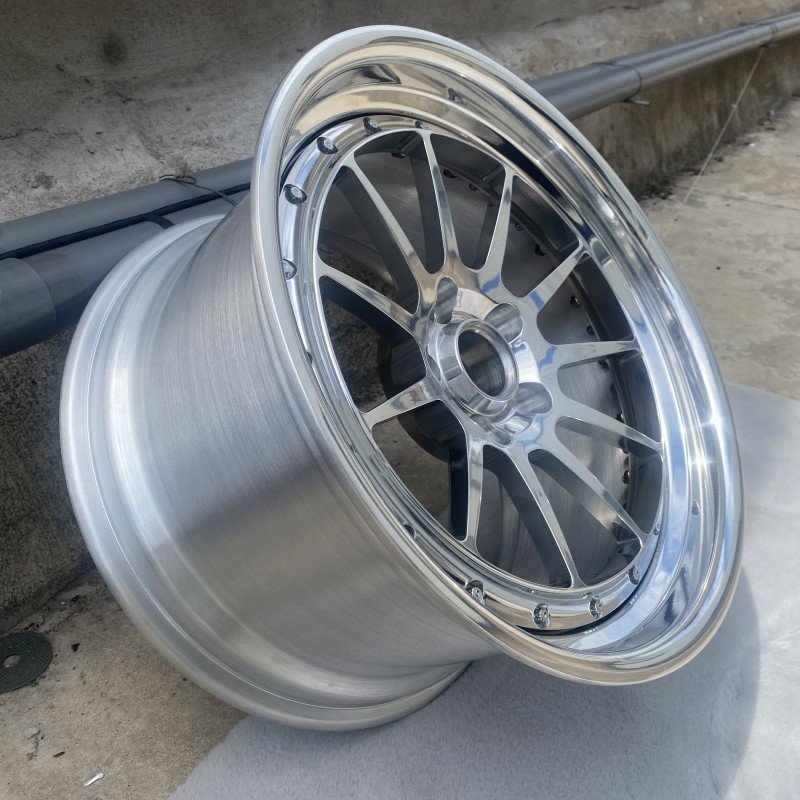 Viaol Design Custom Deep Concave Two Piece 4 5 Hole 18 19 20 21 22 Inch 5x112 5x114.3 5x120 Forged Aluminum Alloy Car Wheels