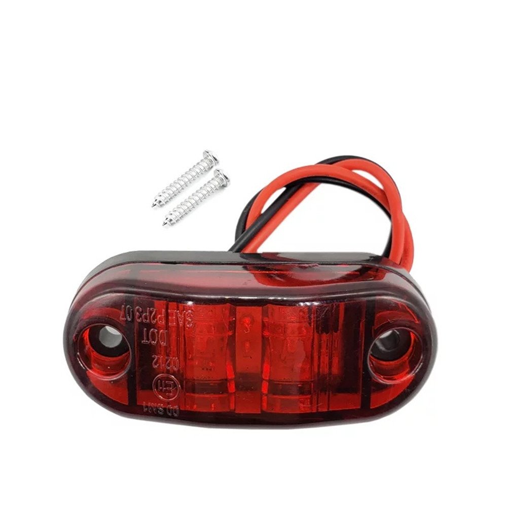 12V-24V LED Side Marker Lights Warning Tail Light Auto Car External Lights Trailer Truck Lorry Yellow White Red Blue Green