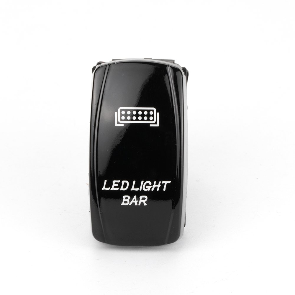 IP65 Waterproof Rocker Switch Dual LED Auto Switch 20A 12VDC 10A 24VDC; SPST 5PIN ON-OFF Blue LED Light Bar 5PIN Rocker Switch