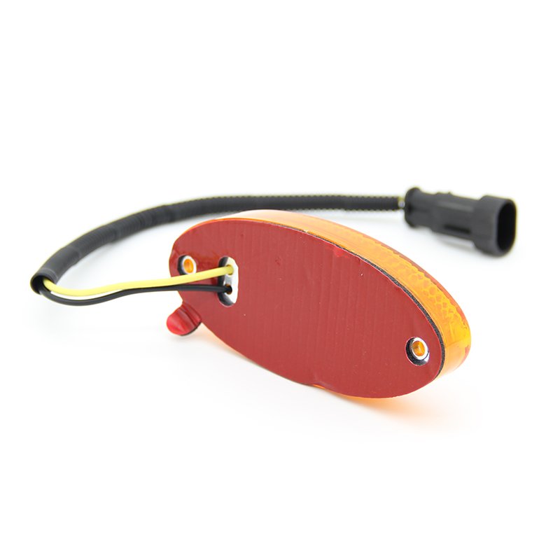 Amber LED Side Marker Lamp with Reflex Reflector Bus Truck Trailer