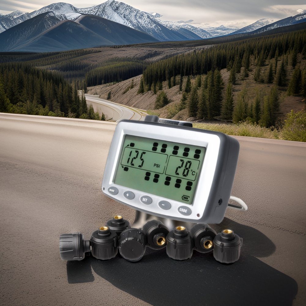 Truck RV Bus TPMS 6 8 12 14 16 18 26 199 PSI Wheels External Sensors Tire Pressure Monitoring System for Trailers Tire Gauges
