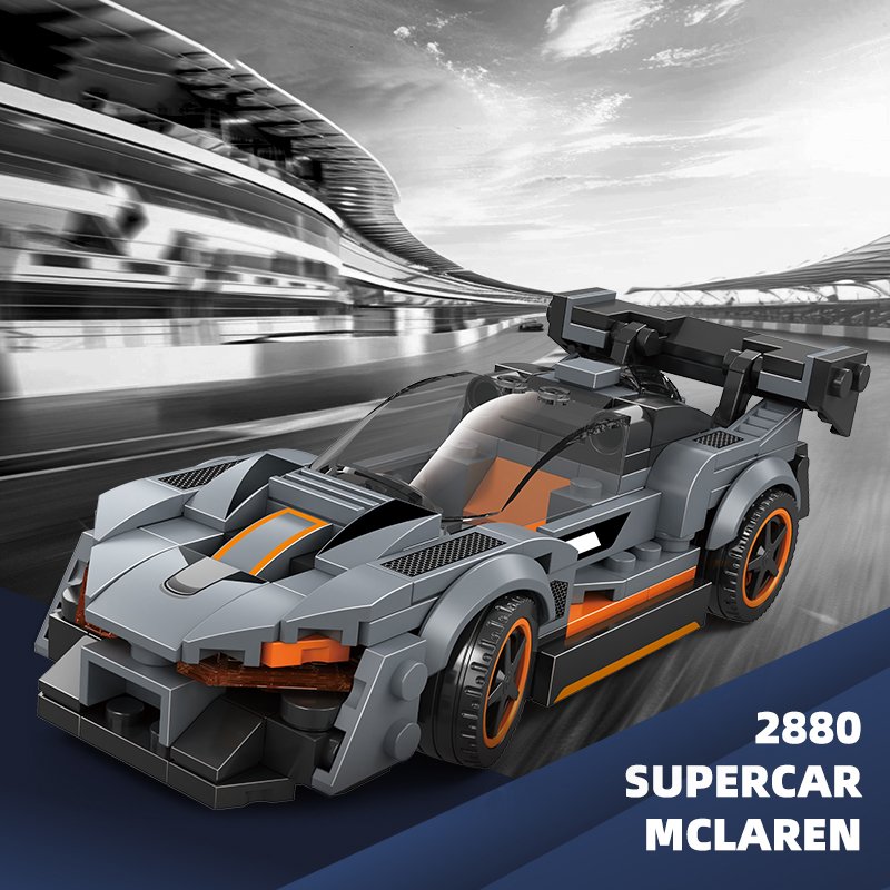 2879 Block Car Series Creative MOC Bricks Supercar Sports Car Police Car Bus Kids Assembly Building Block Plastic Toy Juguete