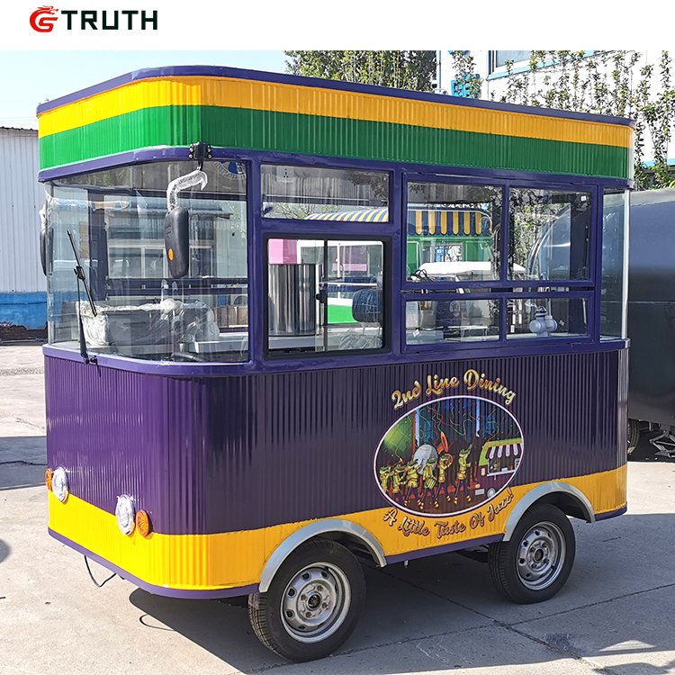TRUTH Mobile Kitchen Fast Food Bus Trucks Mobile Hot Dog Ice Cream Food Car