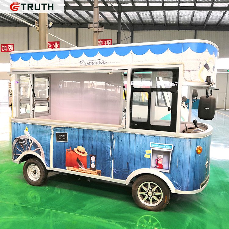 TRUTH Mobile Kitchen Fast Food Bus Trucks Mobile Hot Dog Ice Cream Food Car