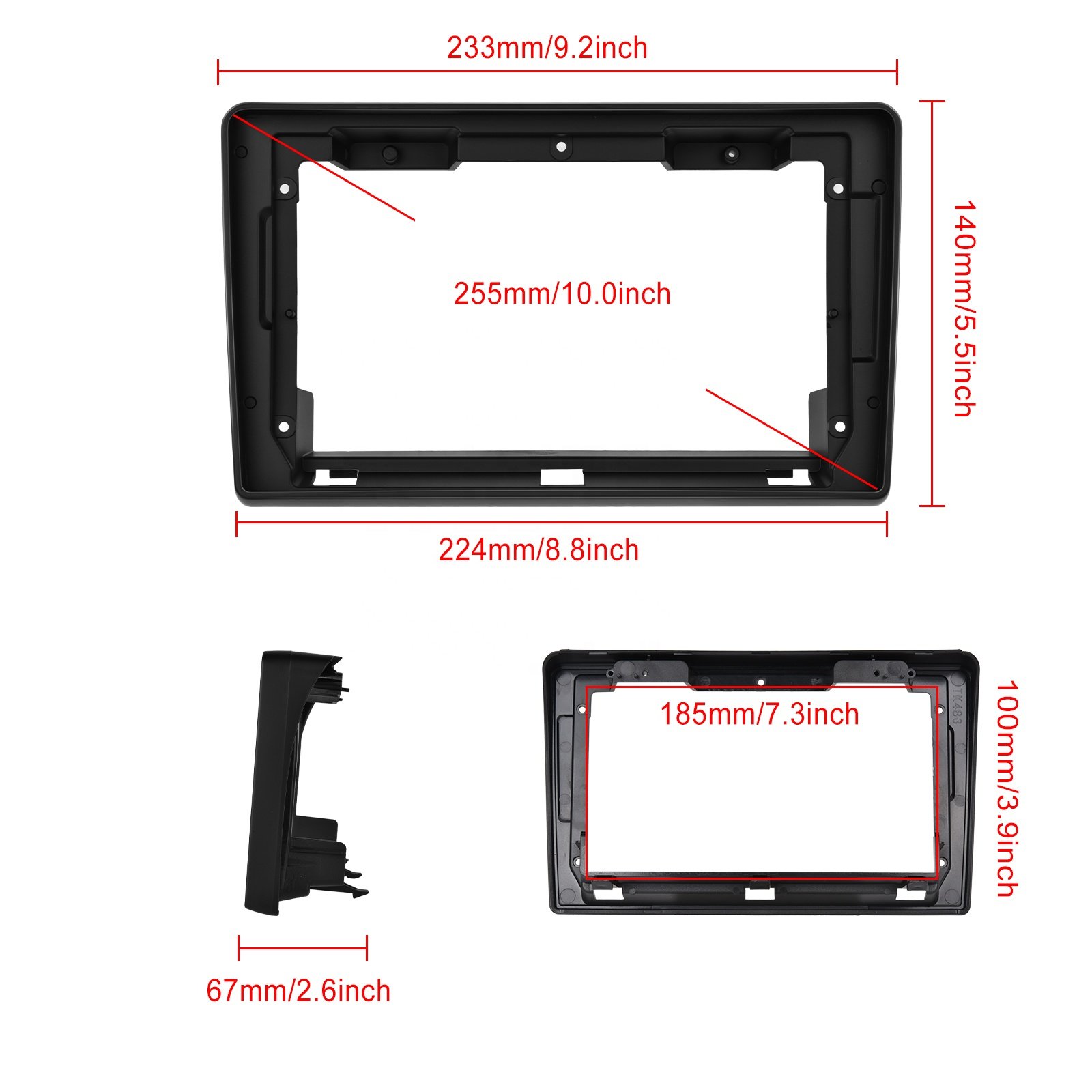 Podofo 9'' Android 13 Car Radio for Ducato 3/Peugeot Boxer 2/Citroen Jumper 2 2011-2022 Radio Car 2 Din CarPlay Android Auto GPS
