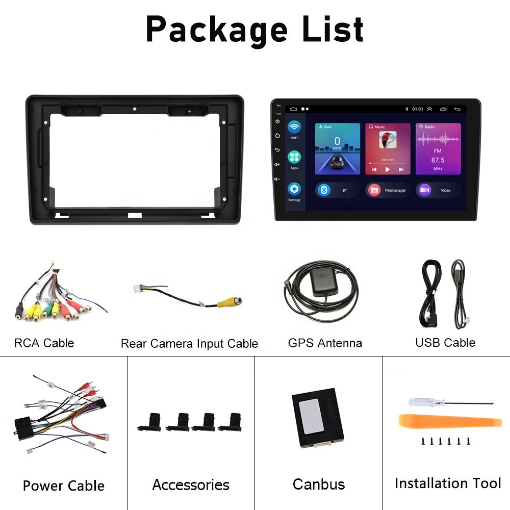 Podofo 9'' Android 13 Car Radio for Ducato 3/Peugeot Boxer 2/Citroen Jumper 2 2011-2022 Radio Car 2 Din CarPlay Android Auto GPS