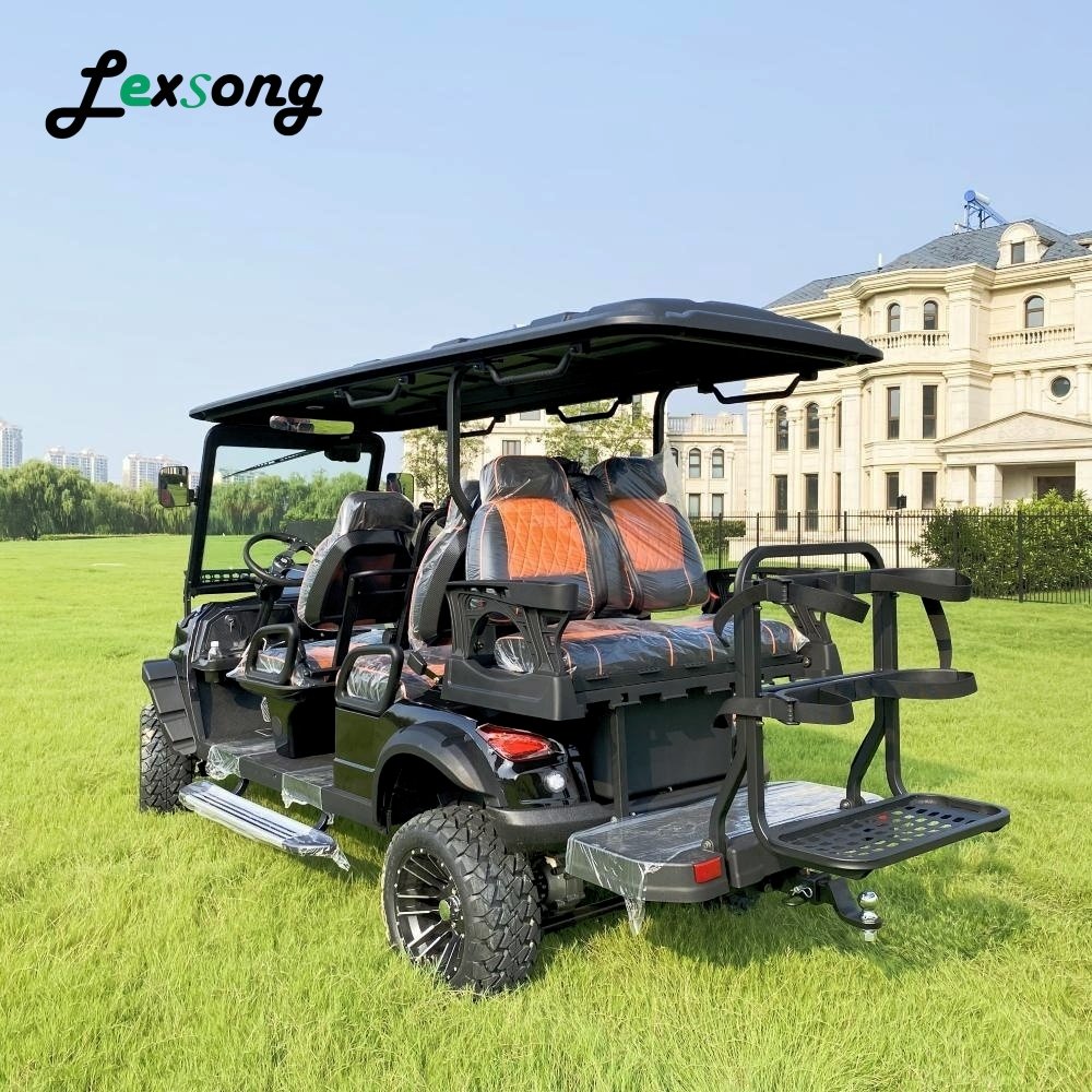 Flexible Design 7.5KW Remote Control Golf Carts Electric 6 Seater Eco Friendly