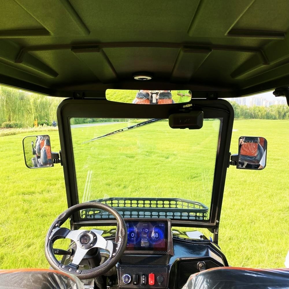 Flexible Design 7.5KW Remote Control Golf Carts Electric 6 Seater Eco Friendly