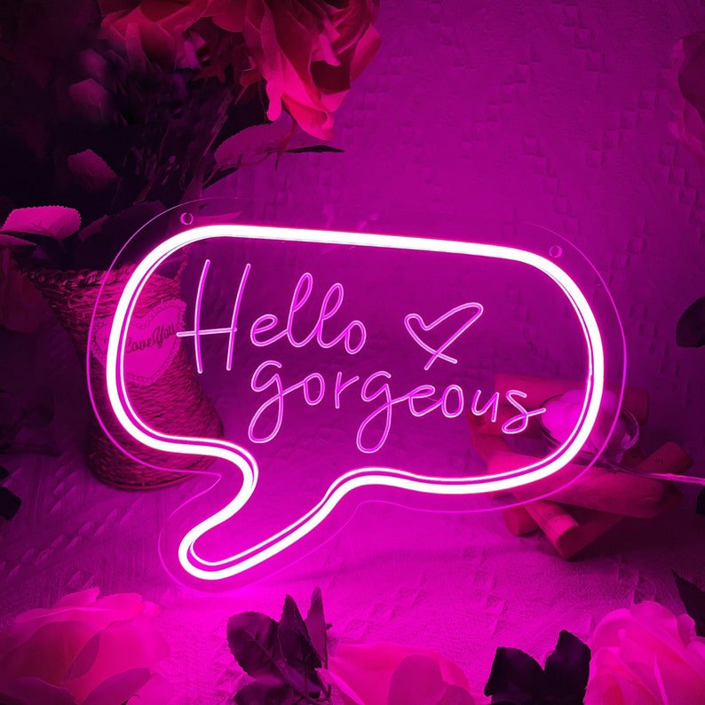 High Quality Customized Indoor Wall Art Electric Letter LED Frames Wireless Neon Lights Sign