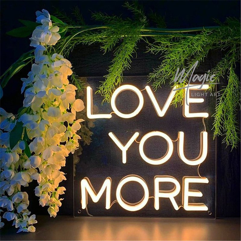 High Quality Customized Indoor Wall Art Electric Letter LED Frames Wireless Neon Lights Sign