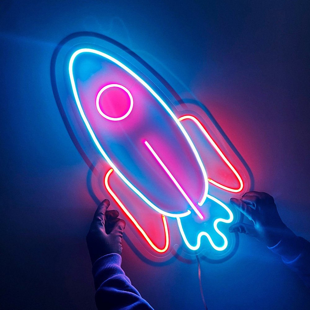 High Quality Customized Indoor Wall Art Electric Letter LED Frames Wireless Neon Lights Sign