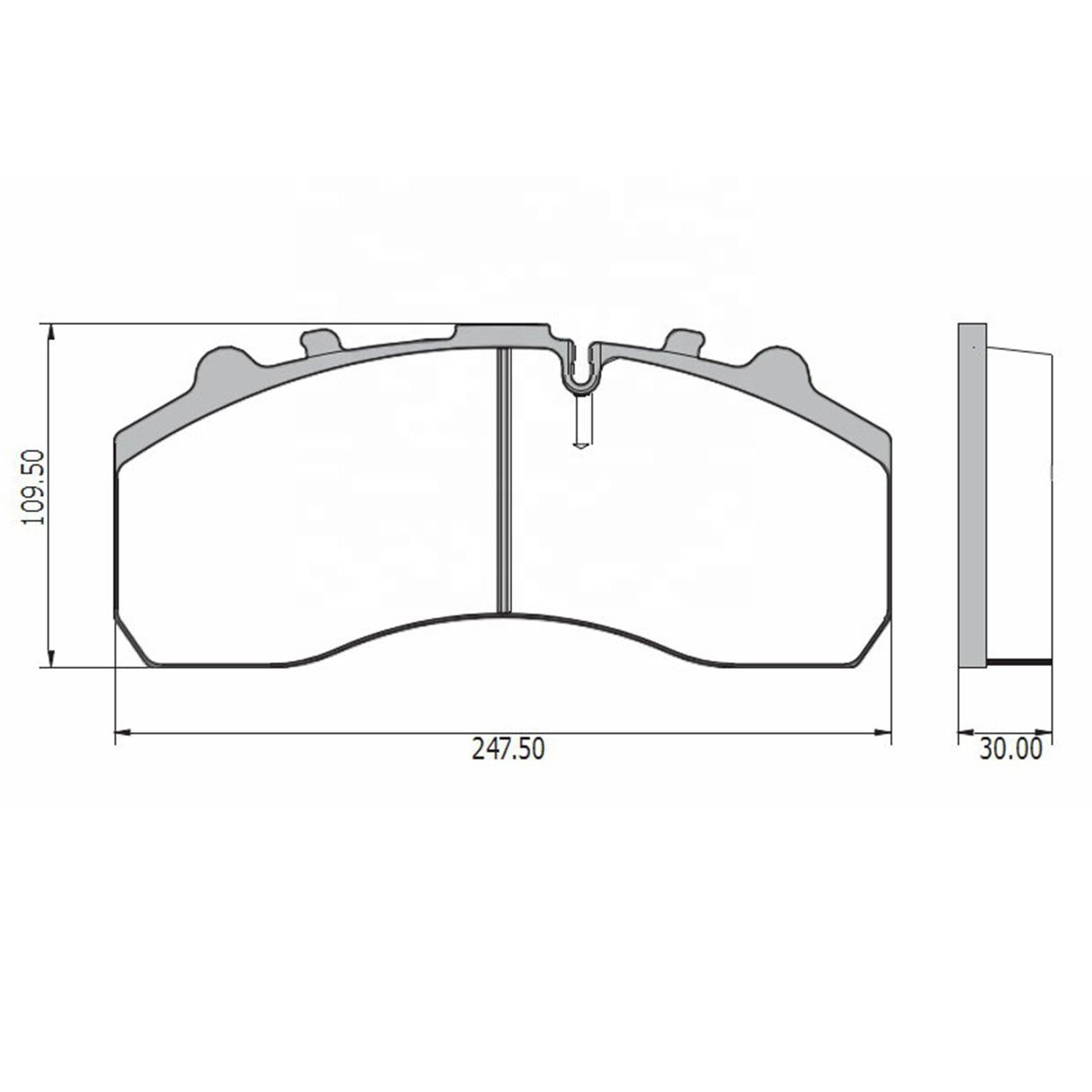 WVA 29278 29253 Truck Accessories for Xf 105 Cf MB Actros Atego Axor TGX TGA Auto Spare Parts in China Asimco Brake Pads Set