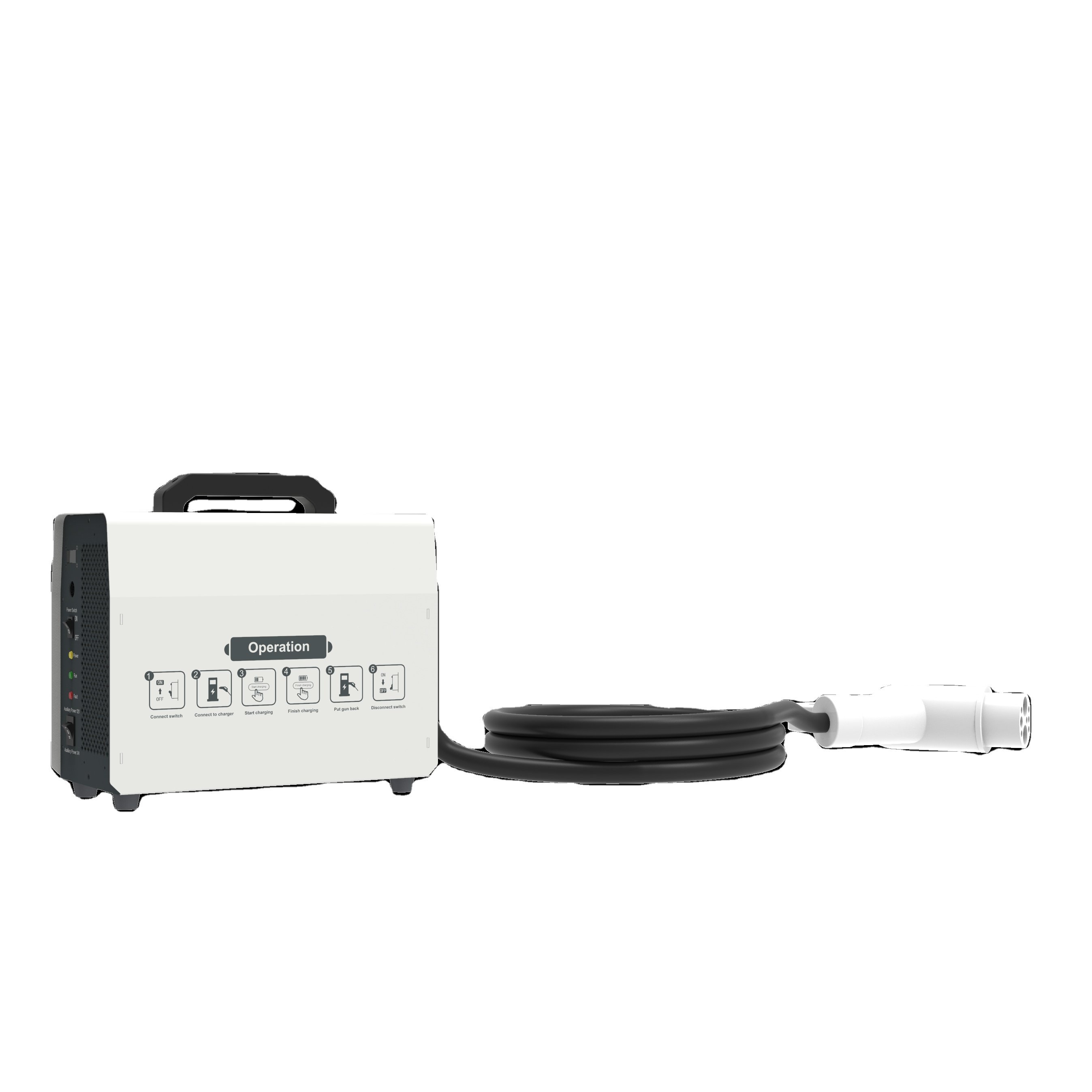 20KW 30KW Portable Fast DC EV Charger Mobile Compact Electrical Car Charging Station Out door DC EV Charging Pile