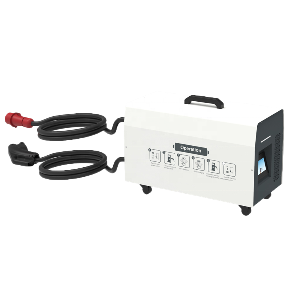 20KW 30KW Portable Fast DC EV Charger Mobile Compact Electrical Car Charging Station Out door DC EV Charging Pile