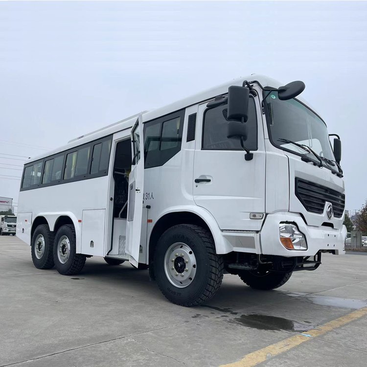 Dongfeng Coach Bus 6x6 Off-Road Bus 25 Seats Transportation Vehicles Manual Gear Box Truck on Sale