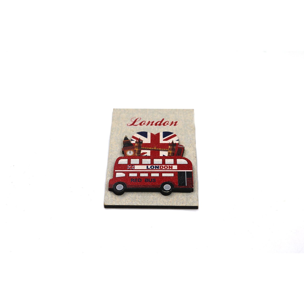 London Fridge Magnet Kitchen Room House Decoration Favourite Rectangle Bus Wooden Souvenirs Tourism Customized Fridge Magnet
