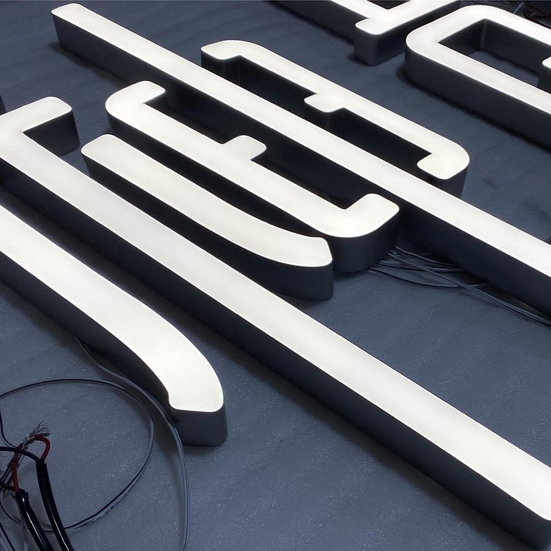 Indoor Outdoor Illuminated Lighted Frontlit Logo Sign Shop 3D Led Channel Letters Sign