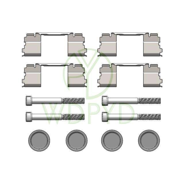 D1540 Brake Repair Kit With Caliper Pin Brake Parts Stainless Steel for Citroen Jumper Peugeot Boxer Fiat Ducato